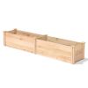 16 in x 96 in Sturdy Farm House Narrow Cedar Wood Raised Garden Bed - Made in USA