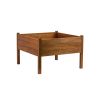 Farm Home 3ft x 3ft Raised Planter Solid Eucalyptus Garden Bed