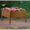 Farm Home 3ft x 3ft Raised Planter Solid Eucalyptus Garden Bed