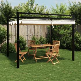 Garden Gazebo Anthracite Frame, Cream Fabric