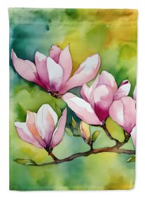 Mississippi Magnolia in Watercolor Garden Flag Mailbox Flag Decorative Yard Flag Banner Outside Patio Artwork Yard Flower Beds, Garden Size